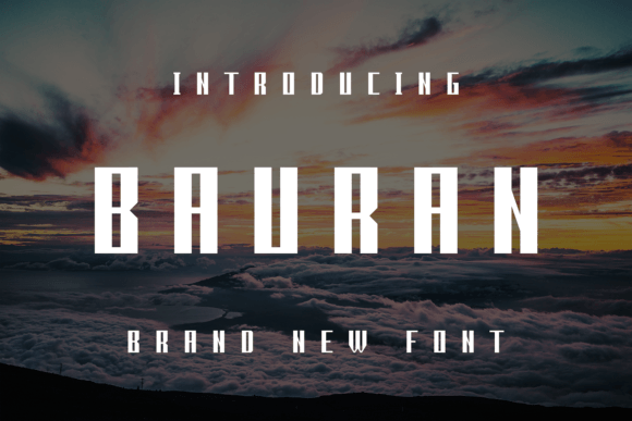 Bauran: A Modern Display Font for Crafters and Creators