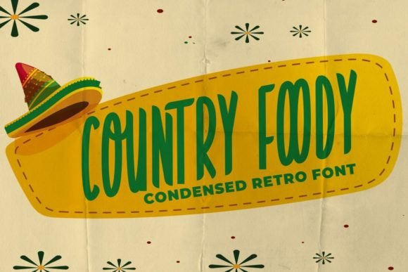 Country Foody: A Retro-Style Display Font for Modern Web Design
