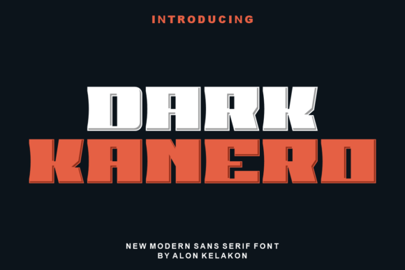 Dark Kanero: A Modern Sans Serif for Web Design