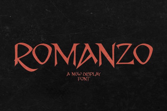 Discover Romanzo: A Chilling Display Font for Editorial Design