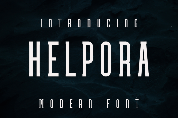 Helpora: A Unique Display Font for Creative Web Design