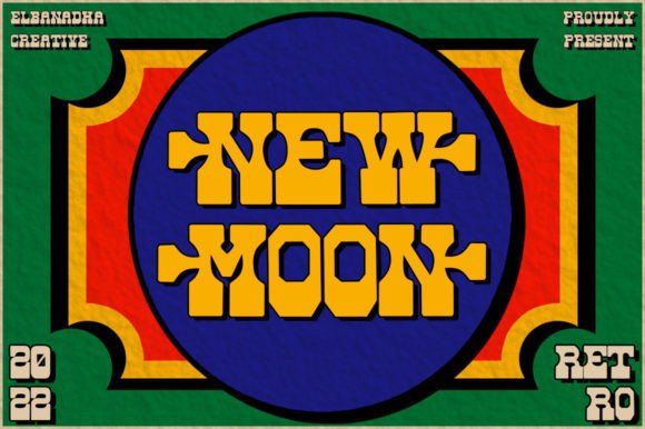 Newmoon: A Retro Display Font for Crafters and Creators