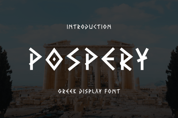 Pospery: A Bold and Elegant Display Typeface