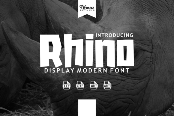 Rhino: A Bold and Whimsical Display Font for Web Design