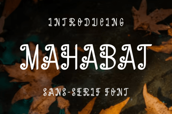 Transform Your Brand with Mahabat: A Unique Display Font