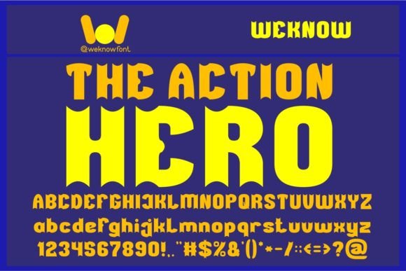 Transform Your Web Design with The Action Hero Font