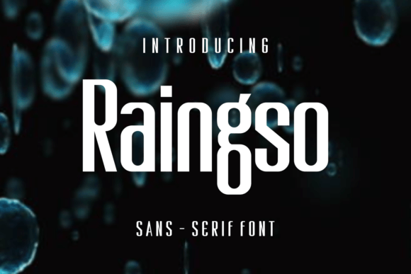 Unleash Creativity with Raingso: A Versatile Display Font
