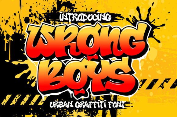 Wrong Boys: A Bold Graffiti Display Font for Creative Projects